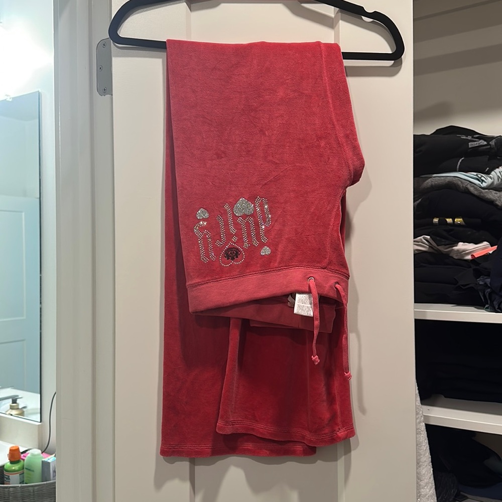 Original Juicy Pink Velour Track Pants